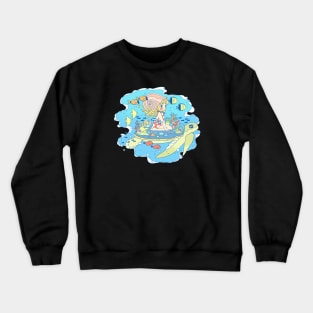 Turtle swim Crewneck Sweatshirt